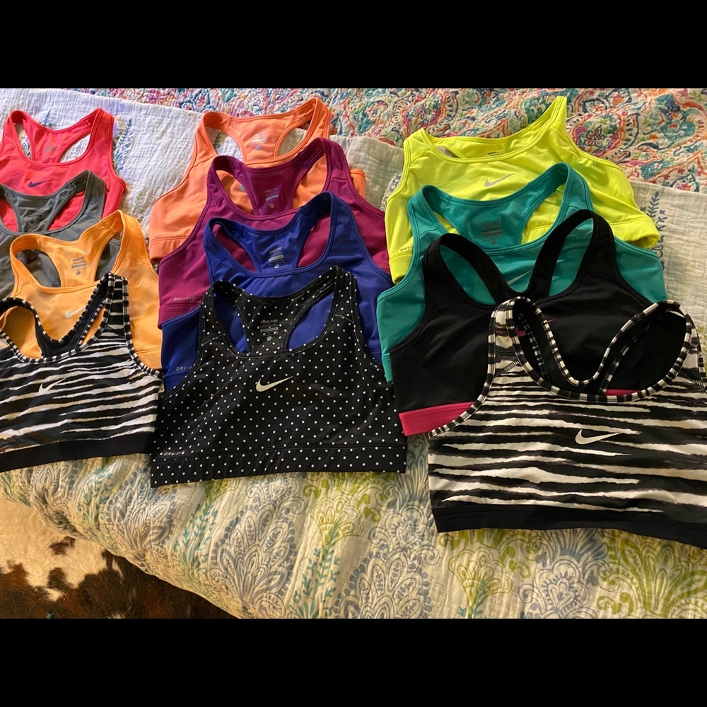 Lot of 12 Nike sports tops